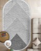 CROWBAN Kaymaz Taban Halı - Makinada Yıkanabilir, Salon, Yolluk, Paspas,Modern Desen Gri Renk Dot Taban Halı CROWBAN Kaymaz Taban Halı - Makinada Yıkanabilir, Salon, Yolluk, Paspas,Modern Desen Gri Renk Dot Taban Halı