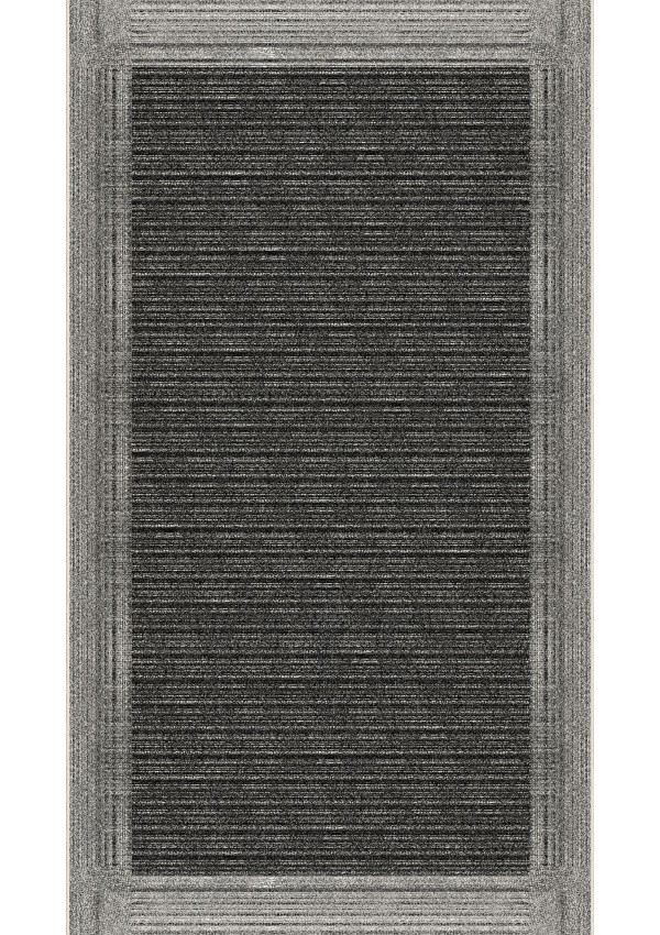 CROWBAN Kaymaz Taban Halı - Makinada Yıkanabilir, Salon, Yolluk, Paspas,Modern Desen Gri Renk Dot Taban Halı