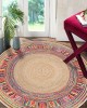 CROWBAN Kaymaz Taban Halı - Makinada Yıkanabilir, Salon, Yolluk, Paspas,Modern Desen Gri Renk Dot Taban Halı