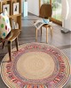 CROWBAN Kaymaz Taban Halı - Makinada Yıkanabilir, Salon, Yolluk, Paspas,Modern Desen Gri Renk Dot Taban Halı