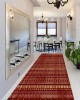 CROWBAN Kaymaz Taban Halı - Makinada Yıkanabilir, Salon, Yolluk, Paspas,Modern Desen Gri Renk Dot Taban Halı