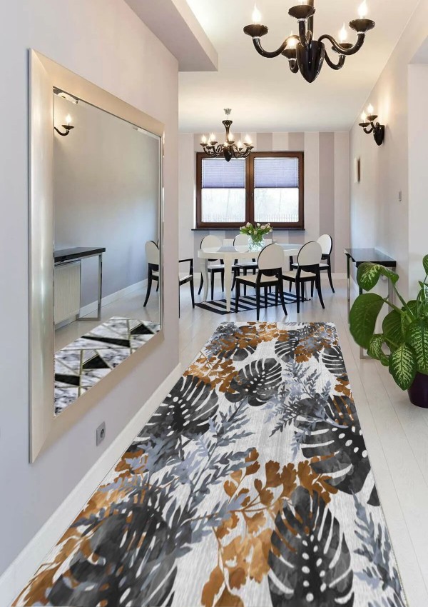 CROWBAN Kaymaz Taban Halı - Makinada Yıkanabilir, Salon, Yolluk, Paspas,Modern Desen Gri Renk Dot Taban Halı CROWBAN Kaymaz Taban Halı - Makinada Yıkanabilir, Salon, Yolluk, Paspas,Modern Desen Gri Renk Dot Taban Halı