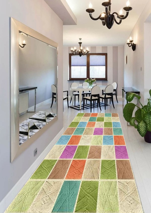CROWBAN Kaymaz Taban Halı - Makinada Yıkanabilir, Salon, Yolluk, Paspas,Modern Desen Gri Renk Dot Taban Halı CROWBAN Kaymaz Taban Halı - Makinada Yıkanabilir, Salon, Yolluk, Paspas,Modern Desen Gri Renk Dot Taban Halı