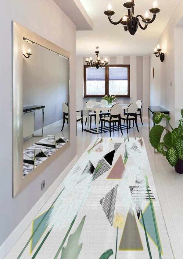 CROWBAN Kaymaz Taban Halı - Makinada Yıkanabilir, Salon, Yolluk, Paspas,Modern Desen Gri Renk Dot Taban Halı CROWBAN Kaymaz Taban Halı - Makinada Yıkanabilir, Salon, Yolluk, Paspas,Modern Desen Gri Renk Dot Taban Halı