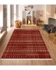 CROWBAN Kaymaz Taban Halı - Makinada Yıkanabilir, Salon, Yolluk, Paspas,Modern Desen Gri Renk Dot Taban Halı