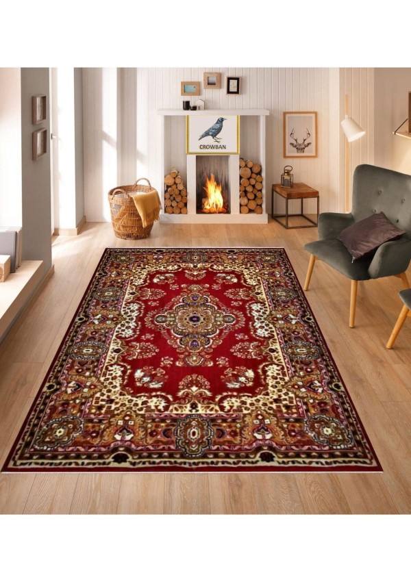 Kaymaz Taban Makinada Yıkanabilir Salon Halısı Mutfak Yuvarlak Halı Bohem Cool Halı Yolluk