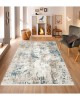 CROWBAN Kaymaz Taban Halı - Makinada Yıkanabilir, Salon, Yolluk, Paspas,Modern Desen Gri Renk Dot Taban Halı