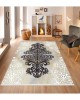 CROWBAN Kaymaz Taban Halı - Makinada Yıkanabilir, Salon, Yolluk, Paspas,Modern Desen Gri Renk Dot Taban Halı CROWBAN Kaymaz Taban Halı - Makinada Yıkanabilir, Salon, Yolluk, Paspas,Modern Desen Gri Renk Dot Taban Halı