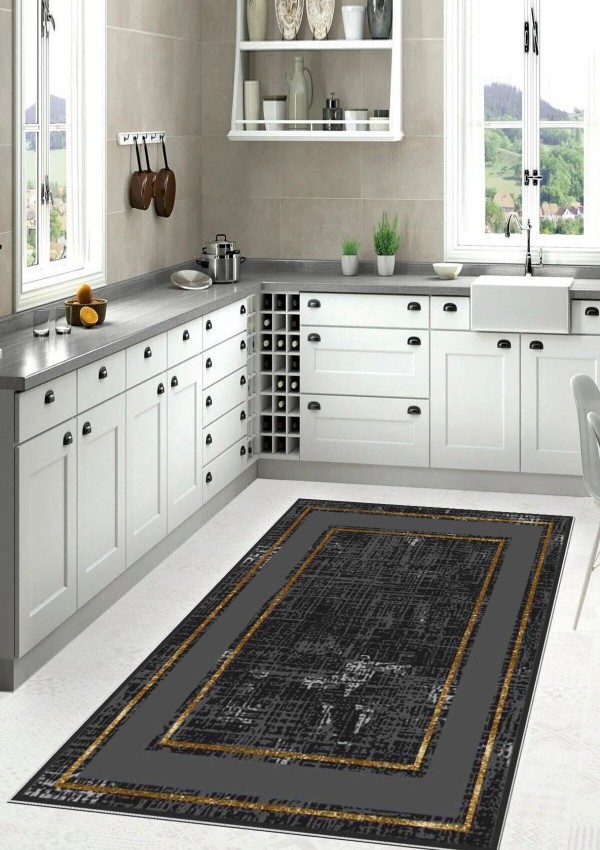CROWBAN Kaymaz Taban Halı - Makinada Yıkanabilir, Salon, Yolluk, Paspas,Modern Desen Gri Renk Dot Taban Halı CROWBAN Kaymaz Taban Halı - Makinada Yıkanabilir, Salon, Yolluk, Paspas,Modern Desen Gri Renk Dot Taban Halı