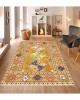 CROWBAN Kaymaz Taban Halı - Makinada Yıkanabilir, Salon, Yolluk, Paspas,Modern Desen Gri Renk Dot Taban Halı