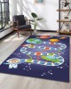 CROWBAN Kaymaz Taban Halı - Makinada Yıkanabilir, Salon, Yolluk, Paspas,Modern Desen Gri Renk Dot Taban Halı