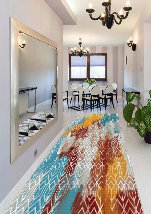 CROWBAN Kaymaz Taban Halı - Makinada Yıkanabilir, Salon, Yolluk, Paspas,Modern Desen Gri Renk Dot Taban Halı CROWBAN Kaymaz Taban Halı - Makinada Yıkanabilir, Salon, Yolluk, Paspas,Modern Desen Gri Renk Dot Taban Halı