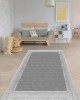 CROWBAN Kaymaz Taban Halı - Makinada Yıkanabilir, Salon, Yolluk, Paspas,Modern Desen Gri Renk Dot Taban Halı