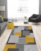 CROWBAN Kaymaz Taban Halı - Makinada Yıkanabilir, Salon, Yolluk, Paspas,Modern Desen Gri Renk Dot Taban Halı