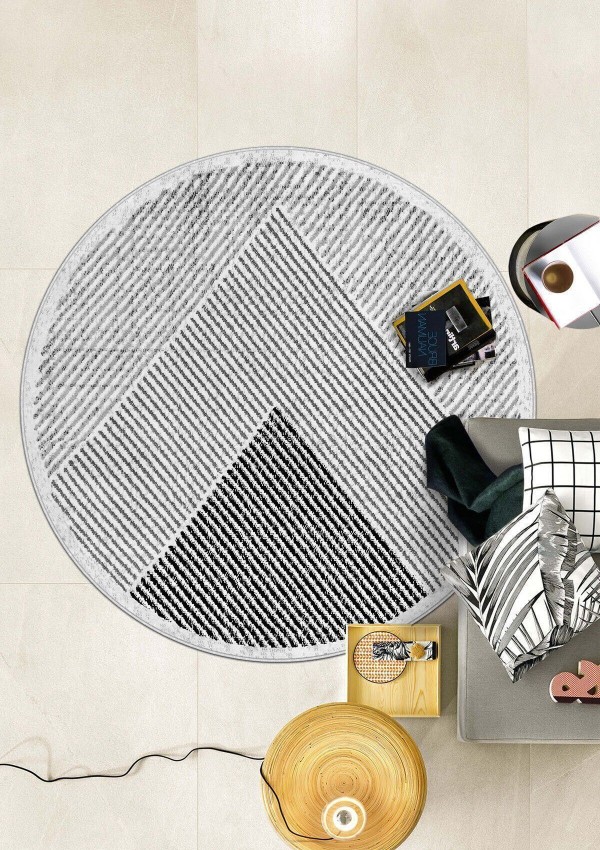 CROWBAN Kaymaz Taban Halı - Makinada Yıkanabilir, Salon, Yolluk, Paspas,Modern Desen Gri Renk Dot Taban Halı CROWBAN Kaymaz Taban Halı - Makinada Yıkanabilir, Salon, Yolluk, Paspas,Modern Desen Gri Renk Dot Taban Halı