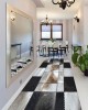CROWBAN Kaymaz Taban Halı - Makinada Yıkanabilir, Salon, Yolluk, Paspas,Modern Desen Gri Renk Dot Taban Halı