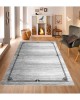 CROWBAN Kaymaz Taban Halı - Makinada Yıkanabilir, Salon, Yolluk, Paspas,Modern Desen Gri Renk Dot Taban Halı