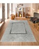 CROWBAN Kaymaz Taban Halı - Makinada Yıkanabilir, Salon, Yolluk, Paspas,Modern Desen Gri Renk Dot Taban Halı